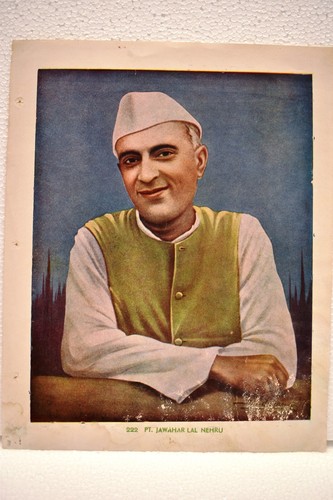 Vintage Lithograph Print Pandit Jawaharlal Nehru India'S First Prime Collecti"15 - Picture 2 of 3