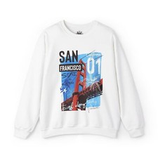 San Francisco Style Sweatshirt - Unisex Cozy Fashion, Travel Gift, California