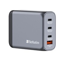 Verbatim 32202 Gan-LadegeräT 100W, 1X USB-A , 3X USB-C, Grau