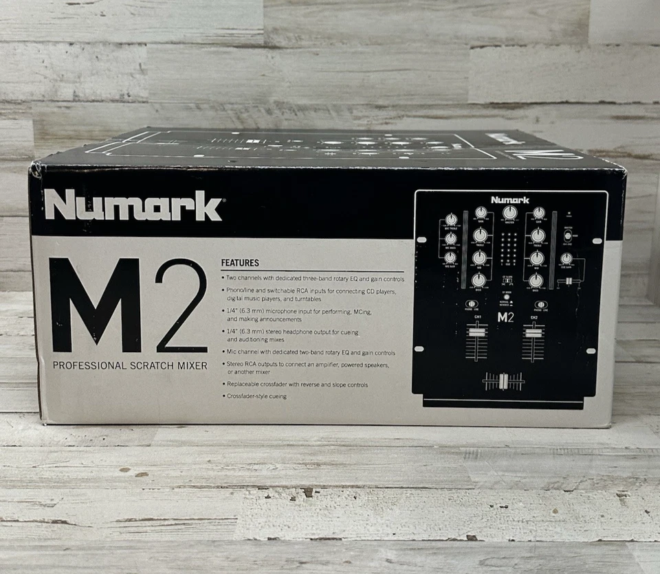 Numark M2 Mixer Professional Scratch Mixer Two Channel Sealed Brand New in Box - Image 2 of 4
