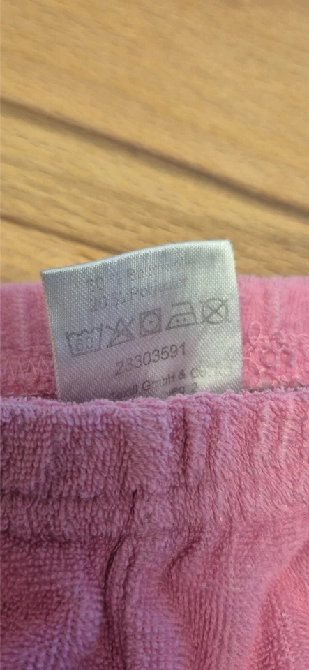 Kinderkleidung Gr. 74/80 Schlafanzug Rosa/Weiß mit Schmetterlingsmotiv von Impid - Bild 4 von 4