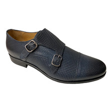 SCARPE DERBY CASUAL UOMO CAMPANILE 320 PELLE BLU ORIGINALE PE 2022