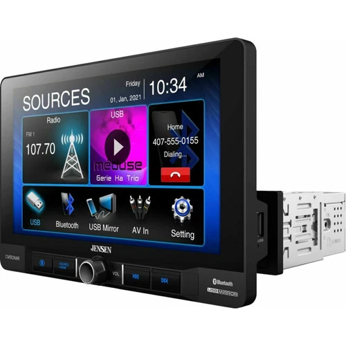 Jensen CM901MIR 9" Touchscreen Digital Multimedia Receiver USB Screen Mirroring