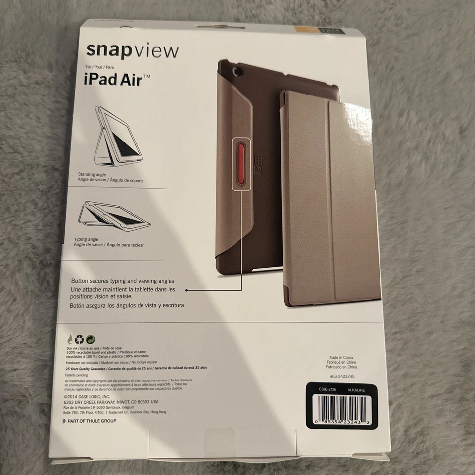 Case Logic Snapview Folio Case for 9.7" iPad Pro / iPad Air 2 in Black - Image 2 of 2