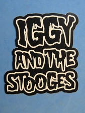 4" Music STICKER ~ IGGY and the STOOGES: Michigan Punk Rock Band Formed in 1967