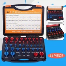 44pcs Screw Bolt Nut Thread Measure Gauge Size Checker Set (23 Inch & 21 Metric)