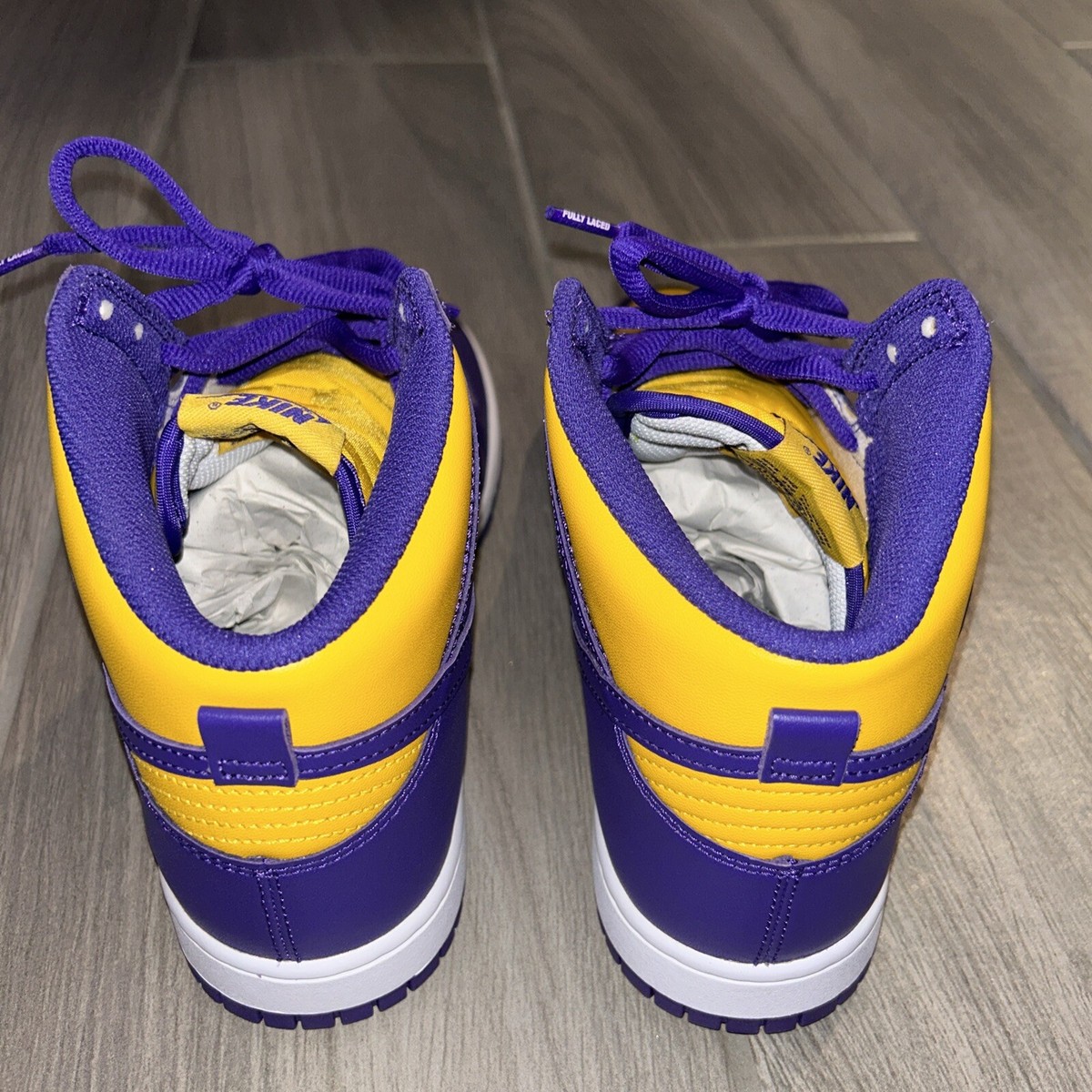 Size 10 - Nike Dunk High Lakers | eBay