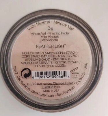Bare Minerals Feather Light Mineral Veil Setting Finishing Powder 3g New SEALED