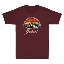 In The Morning When I Rise Give Me Jesus Funny Christian Vintage Men's T-Shirt