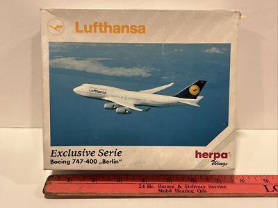 1:500 Herpa Lufthansa Berlin 2000 Airlines German Airways Boeing 747 400 D-ABVA