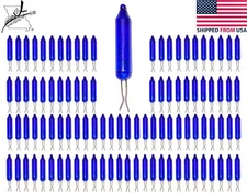 100x Blue Bare Mini Bulbs 2.5 Volt 0.425 Watt Christmas Tree Lights Replacement