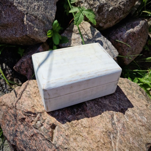 Budawi® SchmuckkäStchen Holzbox Schatulle Aus Mangoholz Mit Magnetverschluss-image