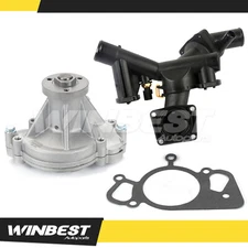 Water Pump w/ Thermostat Housing Assembly for 05-09 Land Rover LR3 4.4L V8 New