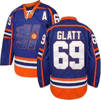 Youth/Men Doug The Thug #69 Glatt Halifax Highlanders Hockey Jersey Sewn Custom