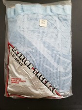 Vintage Morgan Ankle Length Drawer Thermals Pants Mens Long Underwear 38-40 Blue