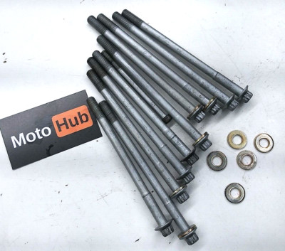 05-06 KAWASAKI NINJA ZX6R ZX636 OEM CYLINDER HEAD STUD BOLT WASHER