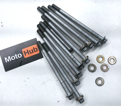 05-06 KAWASAKI NINJA ZX6R ZX636 OEM CYLINDER HEAD STUD BOLT WASHER