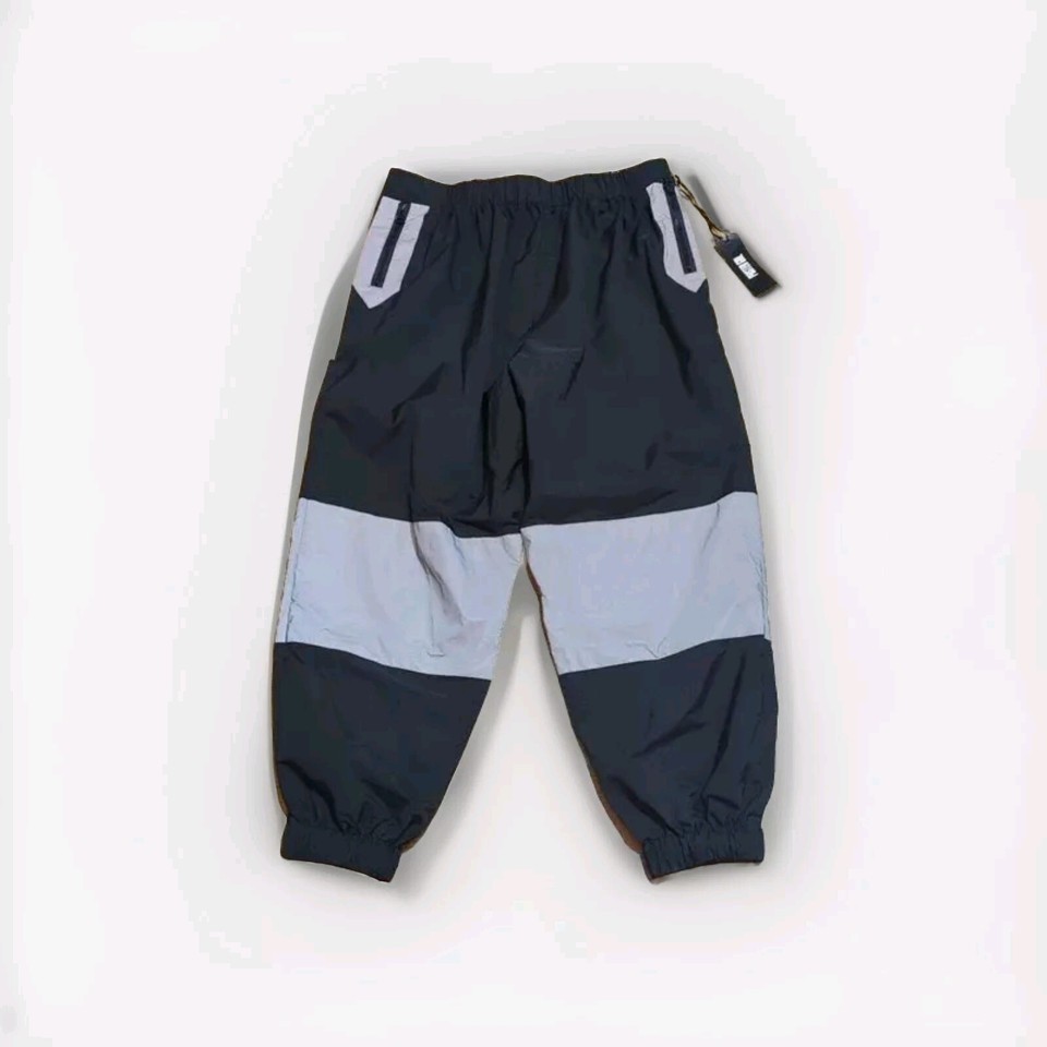 Poster Girl Rave Jogger Pants Front Zipper Reflective Strips Pants 1X