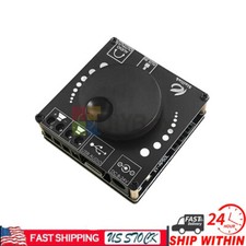 12V 24V Mini Bluetooth 5.0 2 50W Wireless Audio Power Digital Amplifier Board US