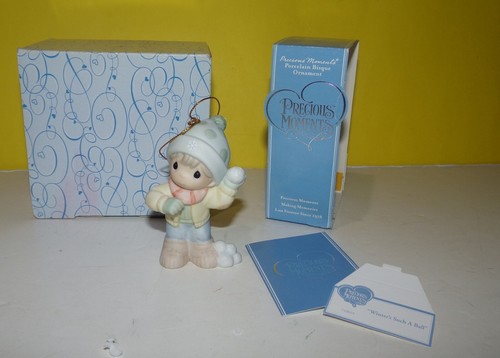 Adorno de Navidad Precious Moments 710919 “Inviernos tal bola” con caja - Imagen 1 de 2