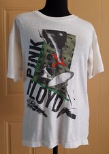 PINK FLOYD Size S vintage 1987 "A Momentary Lapse of Reason" Tour White T-Shirt