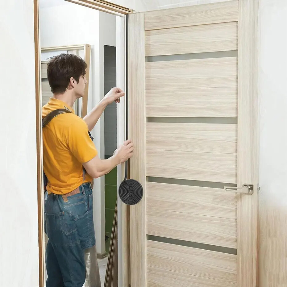 Door Window Seal Strip Rubber Weatherstrip Door Gap Sealing Soundproof