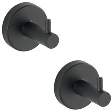 WENKO 2er Set Edelstahl Wand Haken Handtuch Halter Bad Küchen Bosio