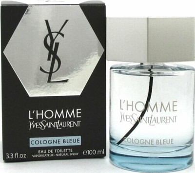 L'homme Cologne Bleue by Yves Saint Laurent for Men EDT 3.3  oz New In Box.