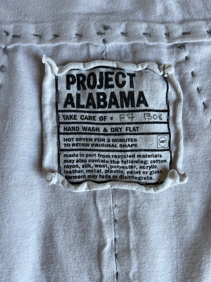 Project Alabama White Button Front Tie Waist Flared Skirt M/L EUC Rare Couture - Image 2 of 4