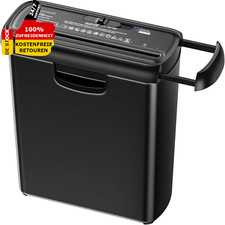 ✅ Aktenvernichter Aufsatz 6 Blatt Streifenschnitt Schredder Sicherheitsstufe