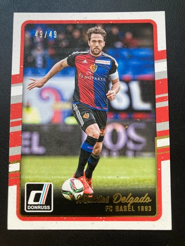 2016-17 Panini Donruss Canvas 74 Matias Delgado ed 49/49 FC BASEL