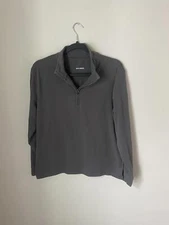 The Normal Brand Quarter Zip Lighweight Long Sleeve Shirt Performance Wear Mediu