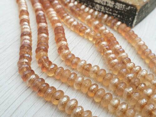 4 x 7mm Rondelle Beads in Sapphirite with an Etched Finish | Full Strand of 50 - Picture 1 of 4