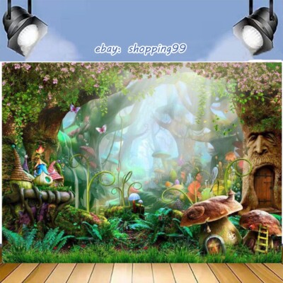 Alice In Wonderland Jungle Backdrop Birthday Party Photo