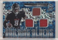 2021 Panini Spectra Building Blocks Neon Blue Prizm /60 Kyle Pitts #BB-KP ib6
