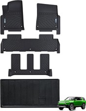 Floor Mats & Trunk Mat for Rivian R1S 2022 2023 2024, 1st & 2nd & 3rd Rows Full