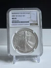 2007 W Burnished Silver Eagle MS69 NGC Graded Coin