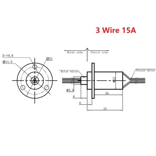 Giunto rotante elettrico 2-24 fili 2A-30A MW1230 anello di contatto conduttivo alta corrente - Foto 30 di 50