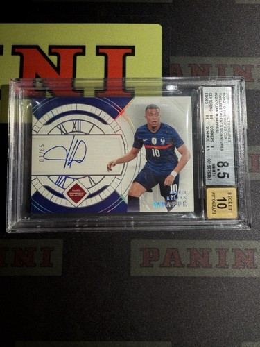 2022 Panini National Treasures France Kylian Mbappe Timeless Auto On Card /65