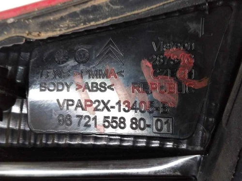 9672155880 Piloto Trasero Izquierdo Interior para CITROEN C4 BERLINA Sedu 140659 - Imagen 3 de 10