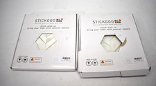 Stickgoo 15 Sheet Herringbone Tile Peel Stick Backsplash White Marble Gold