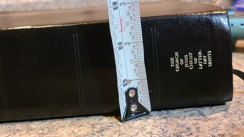 2018 LDS Quad Scriptures Holy Bible, Book Of Mormon, D&C, POGP, Black (B3) - Picture 10 of 12