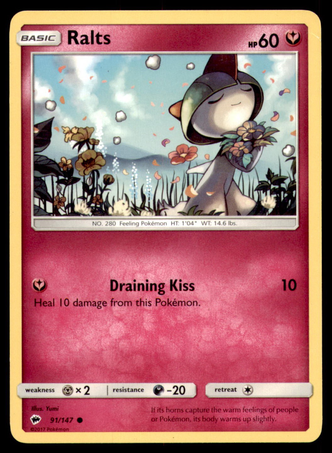 Ralts 91/147 Burning Shadows 2017 Yumi