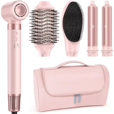 5 in 1 Hot Air Styler Wrap – High-Speed Hair Dryer Brush with Auto Wrap Curlers,