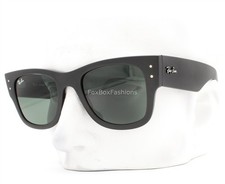 Ray-Ban Mega Wayfarer Sunglasses RB 4840S 601-S/71 Matte Sand Black 50mm w/case