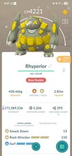 Pokemon Rhyperior Shiny 2020 Per Fortunati Garantito Tr-de 