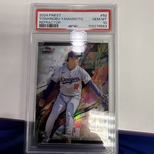 2024 Topps Finest - Common Yoshinobu Yamamoto #50 Refractor (RC) PSA 10