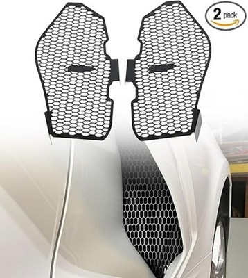 2PCS Aluminum Side Intake Grille Guards For 2020 - 2024 C8 Corvette Stingray Z51