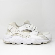 Nike Boys Air Huarache Run 654275-110 White Running Shoes Sneakers Size 6.5Y