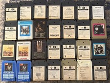 Lot Of 30 Classic Rock 8 Track Tapes Styx Billy Joel Fleetwood Mac   